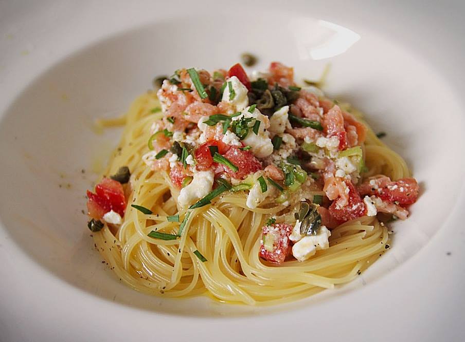 Lachs Spaghetti - Ilse Blogt