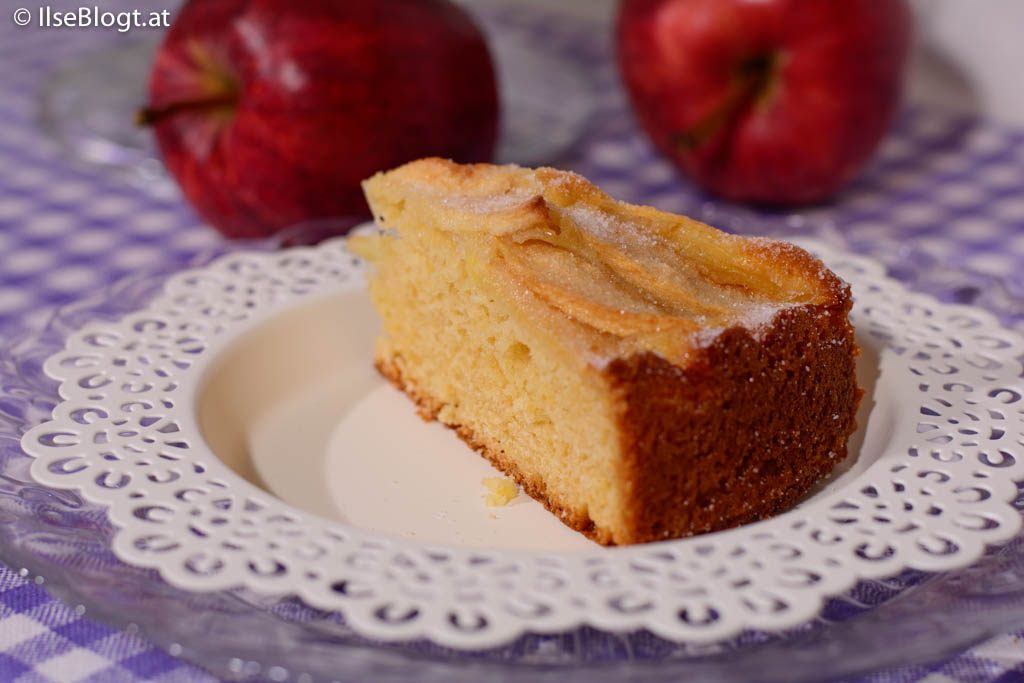 Apfelkuchen mit dem Hermann-Teig - Ilse Blogt